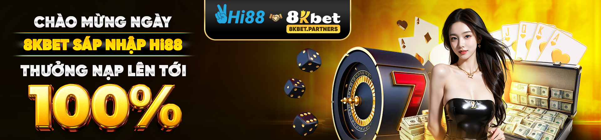 Banner 8kbet bắt tay cùng hi88